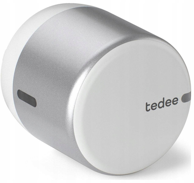 Bravë inteligjente GERDA Tedee GO, Bluetooth, për derë me cilindër EURO, e bardhë argjend