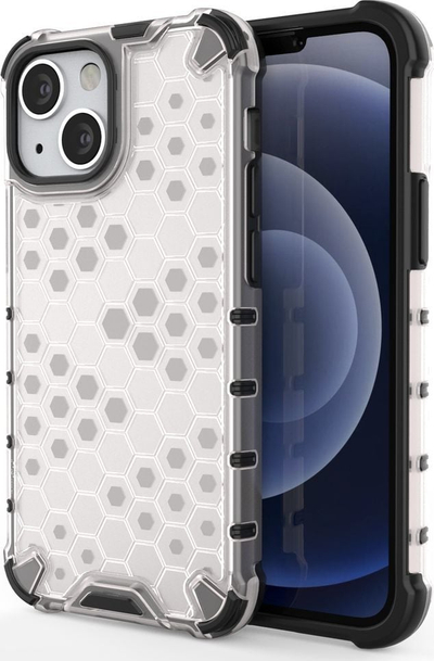 Mbulesë telefoni Hurtel Honeycomb, për iPhone 13 mini, xhel, transparente