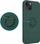 Futrollë telefoni OEM Silicone Ring Case për iPhone 12 Pro Max, TPU, me unazë, jeshile