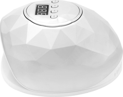 Lampë për thonj Activeshop UV LED Shiny, 86W, me ekran elektronik, e bardhë pearl