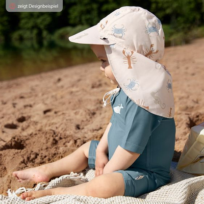 Kapele bebe Lässig Sun Protection, UPF 80, 3-6 muaj, blu