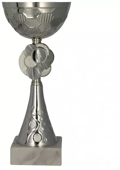 Kupë metalike Victoria Sport, 20cm, argjendi