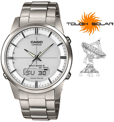 Orë për meshkuj Casio, e argjendtë