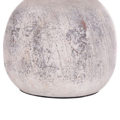Vazo dekorative Vermo HM4396, terrakotë, 18x19 cm, gri e hapur