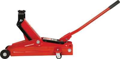 Fole hidraulike Carpoint Trolley Jack, 2000 kg, me rrota, e kuqe