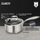 Tengere Heinner Titanium 2L, 18x9 cm, çelik inox me kapak xhami, ngjyrë argjendi