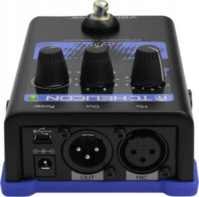 Procesor vokali TC Helicon VoiceTone H1, harmoni të zgjuara, USB, i zi