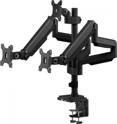 Krah monitori për 3 ekrane 13-32", me gas spring, me USB 3.0, i zi