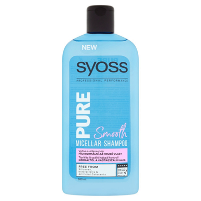 Shampo për flokë Syoss Pure Smooth, 500 ml