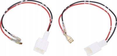 Kabllo adapter audio për makinë Nissan, Infiniti, Venucia, 2 copa, e zezë me të kuqe