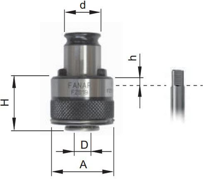 Механичка спојка Fanar FZS31 Drive M20, за оска M20, стандард DIN