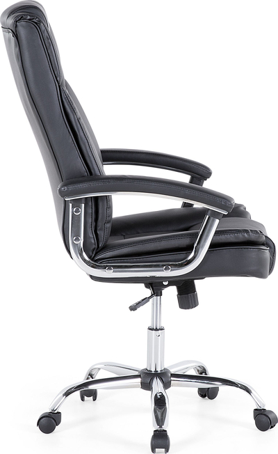 Karrige zyre ADVANCE Swivel, lëkurë sintetike, rrotulluese, e zezë