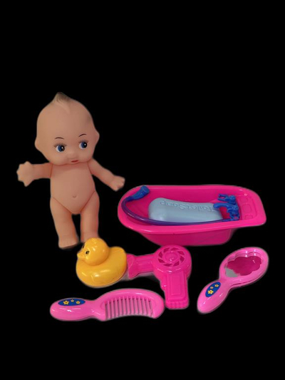 Set kukull dhe vaskë per bebe . UNIMIKS