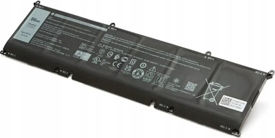 Bateri laptopi Dell 70N2F, 86Wh, 6 qeliza, e zezë