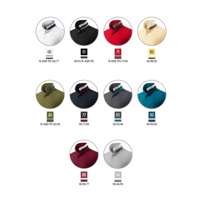 Bluzë polo Malfini Collar Up, pambuk, e kuqe