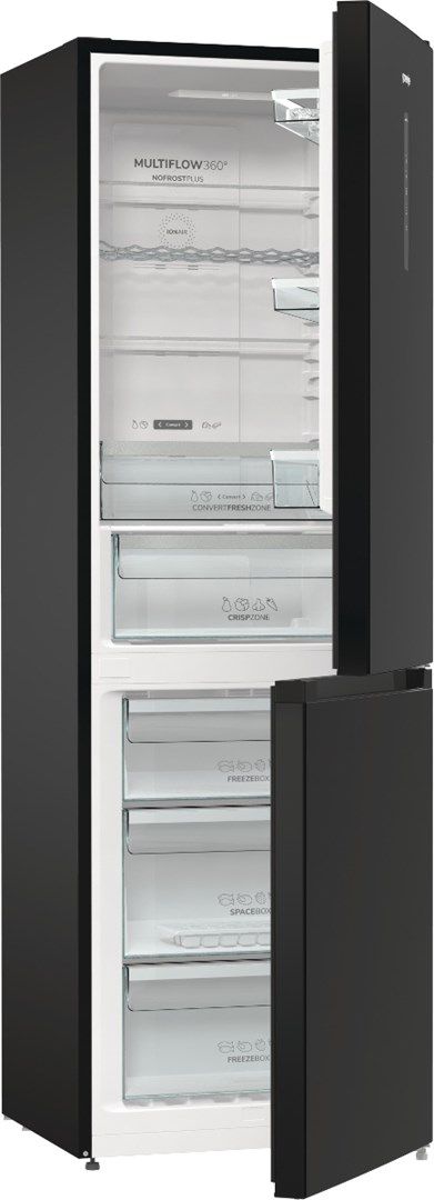 Frigorifer Gorenje NRK6192ABK4, NoFrost, ekran LED, i zi