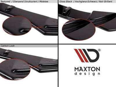 Spoiler tamponi përparmë Maxton Mercedes E W212 Coupe Cabrio, ABS, 2012-2017, i zi
