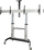 Karrocë lëvizëse për TV StarTech.com Dual TV Cart, për 2 TV 37"-60", lartësi e rregullueshme, rrota me bllokim, e zezë
