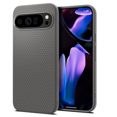 Mbrojtëse Spigen Liquid Air për Google Pixel 9 Pro XL, 6.8", e hirtë