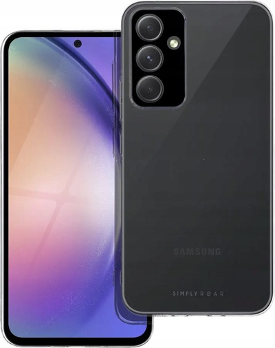 Kapak telefoni Roar Pure Simple Fit për Samsung Galaxy A54, plastikë fleksibël, shumë i hollë, transparent