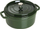 Tenxhere gize Staub Round Cocotte, 3.8L, me kapak, e gjelbër