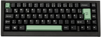Set keycaps GMK Additional Kit, ABS double shot, për ISO dhe ANSI, jeshile pastel