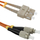Kabllo optike Qoltec Patchcord SC UPC në FC UPC, multimode OM2, duplex 2m, portokalli