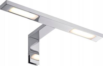 Llambë pasqyre Paulmann Galeria Double Hook, LED, IP44, krom i shkëlqyem