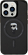 Kapak telefoni Karl Lagerfeld KLHMP14XHFCKNOK, për iPhone 14 Pro Max 6.7", MagSafe, i zi