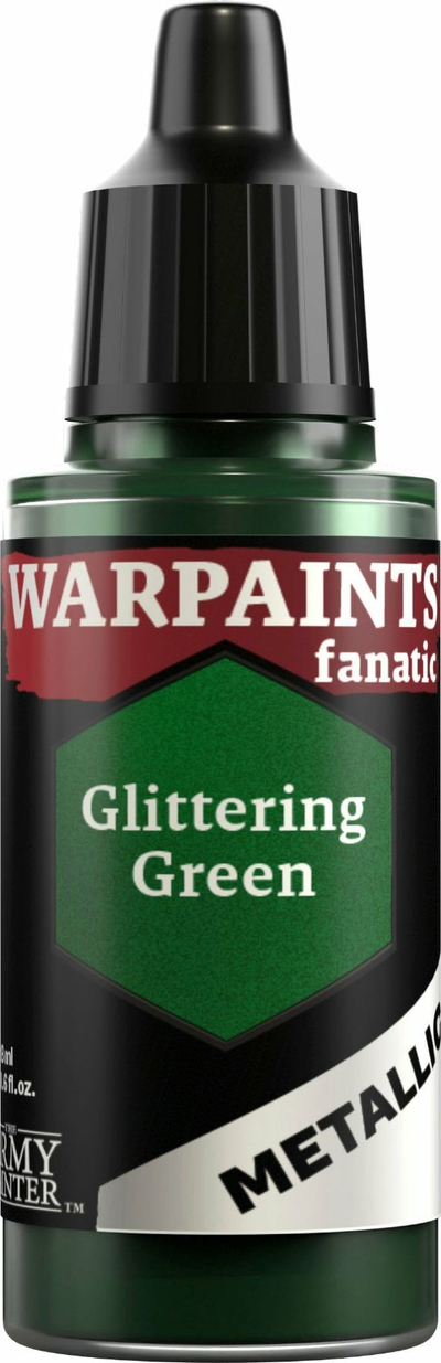 Bojë akrilike metalike The Army Painter Warpaints Fanatic Glittering Green, 18ml, jeshile metalike