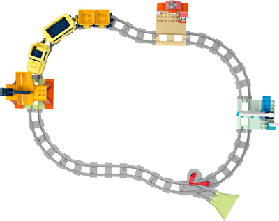 Lodër tren LEGO DUPLO Big Interactive Community Train, interaktiv, shumëngjyrëshe