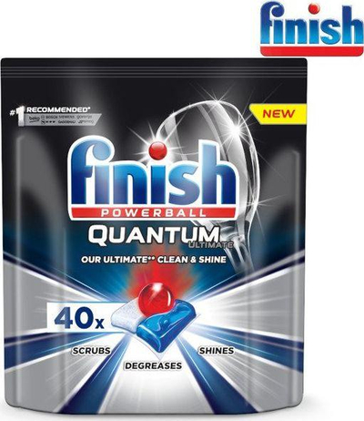 Tableta për enëlarëse Finish Powerball Quantum Ultimate, 40 copë