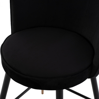 Stol velvet + metal 50×50×90 cm (HM8736.04), zezë