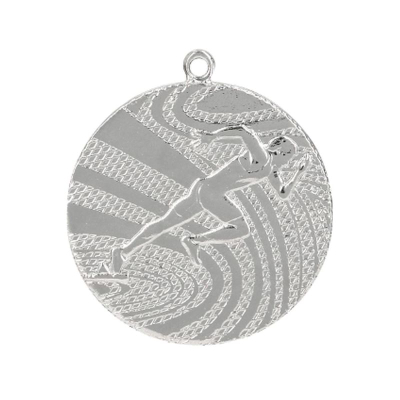 Medalje sportive Victoria Sport Steel për vrapues, çelik, ngjyrë argjendi