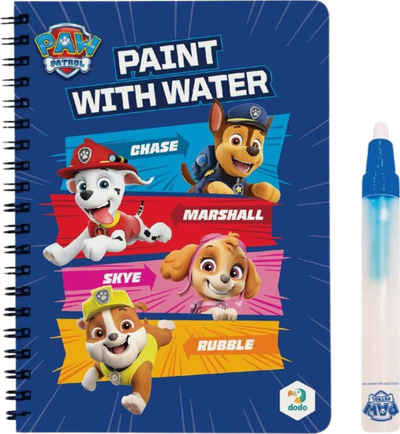 Libër me ngjyrosje DoDo Paint with Water Paw Patrol, 8 faqe, me marker