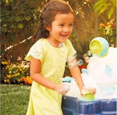 Tavolinë uji për fëmijë Little Tikes 3 në 1 Bubble, lojë me flluska, plastike, shumëngjyrëshe