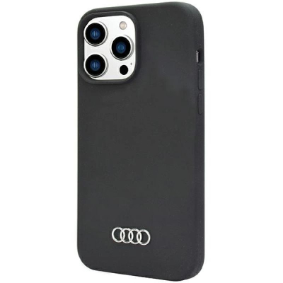 Futrollë silikoni Audi për iPhone 14 Pro Max 6.7", e zezë