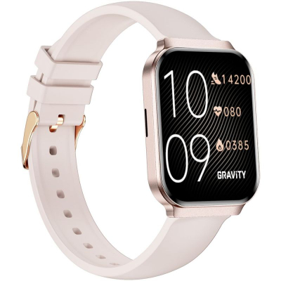 Orë e zgjuar GRAVITY GT44-3, 1.75", Bluetooth 5.0, rozë
