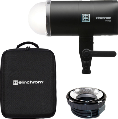 Set blicash Elinchrom THREE Off Camera Flash Kit, 261 Ws, bateri Li-Ion