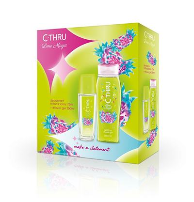 Set C-THRU Lime Magic Eau de Toilette 75 ml + xhel dushi 250 ml