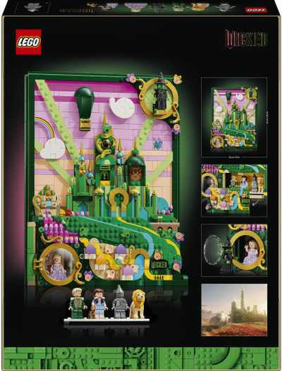 Dekor muri Emerald City, set montues, motiv Wicked, jeshile