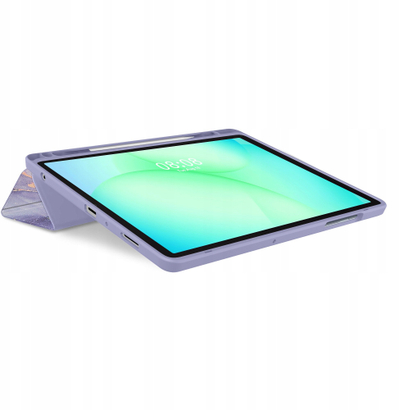 Mbulesë tablet Tech-Protect SC Pen Hybrid, Galaxy Tab A9 A11 8.7, Violet Marble, vjollcë