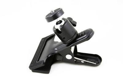 Mbajtëse kamere Massa Frog Clip Holder, kokë 3D, filetë 1/4", e zezë