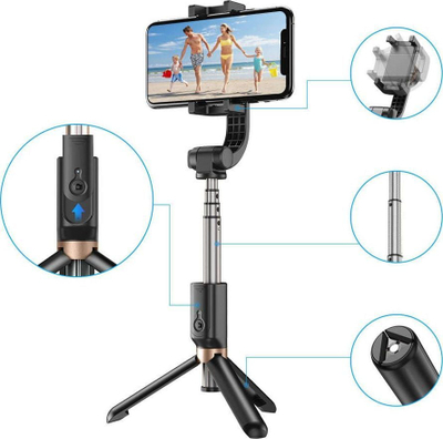 Selfie stick me tripod Apexel APL-D6, Bluetooth, universal për telefon