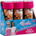 Flluska sapuni RMS Barbie, set 3 copë, shumëngjyrëshe