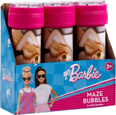 Flluska sapuni RMS Barbie, set 3 copë, shumëngjyrëshe