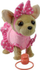 Lodër qen pelushi Plush Dog, interaktiv me litar, set me gjerra, rozë