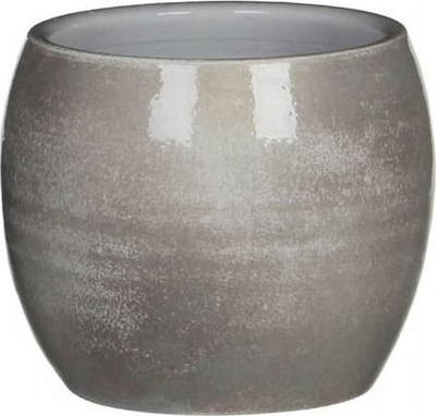 Vazo lulesh Mica Decorations Lester, 20cm, rrumbullake, gri e çelët