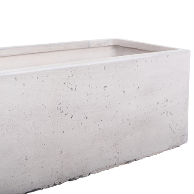 Set vazo drejtkëndëshe Gardener HM4723, 3 copë, FiberClay, gri cementi