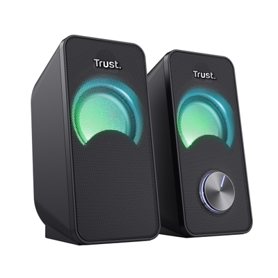 Bokse kompjuteri Trust Arys RGB 23120, USB, 3.5mm, të zeza